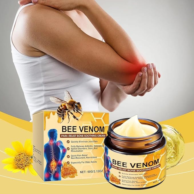 Bee Venom Bone Soothing Cream | Massage Cream for Back, Knee and Joint Support