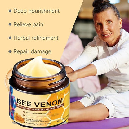 Bee Venom Bone Soothing Cream | Massage Cream for Back, Knee and Joint Support