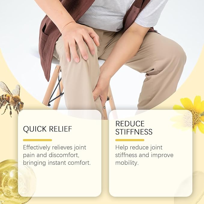 Bee Venom Bone Soothing Cream | Massage Cream for Back, Knee and Joint Support