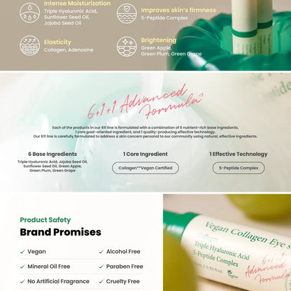 Vegan Collagen Eye Serum – Target Wrinkles, Puffiness &amp; Dark Circles Souq Al Riyad
