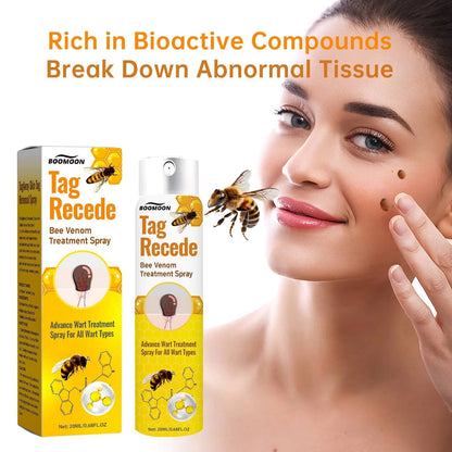 Tag Recede Bee Venom Repair Spray – Advanced Skin Tag & Wart Care | Natural Bee Venom Skin Repair Spray for Smooth Healthy Skin