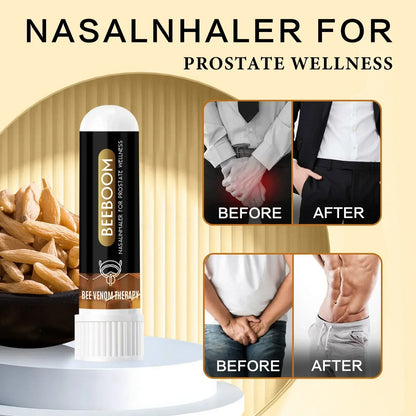 BeeBoom Nasal Inhaler for Prostate Wellness – Natural Bee Venom Prostate Support | Fast Absorbing Nasal Inhaler for Men’s Prostate Health
