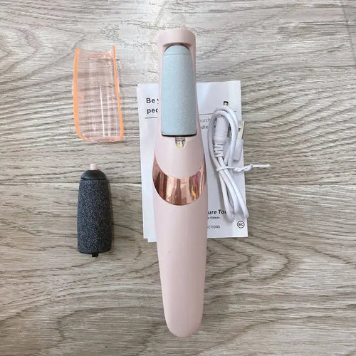 Rechargeable Electric Pedicure Foot File Callus Remover – USB Cordless Dead Skin & Cracked Heel Remover for Smooth Feet | Professional Foot Care Tool