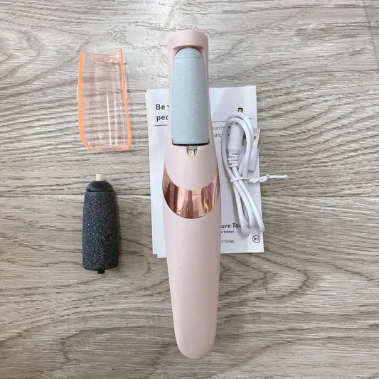 Rechargeable Electric Pedicure Foot File Callus Remover – USB Cordless Dead Skin & Cracked Heel Remover for Smooth Feet | Professional Foot Care Tool