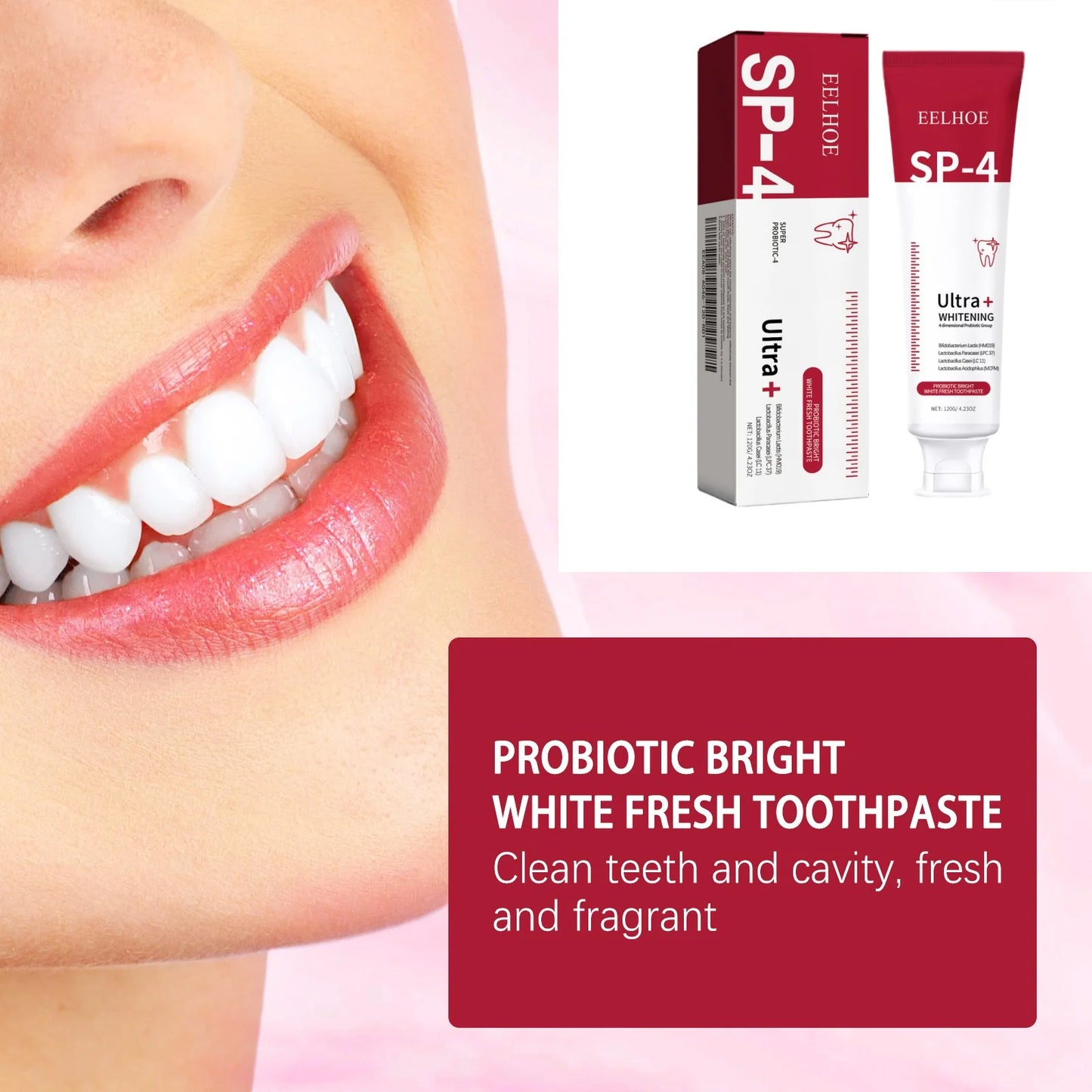 SP-4 Pro Whitening Toothpaste 120g – Complete Oral Care & Fresh Mint Protection