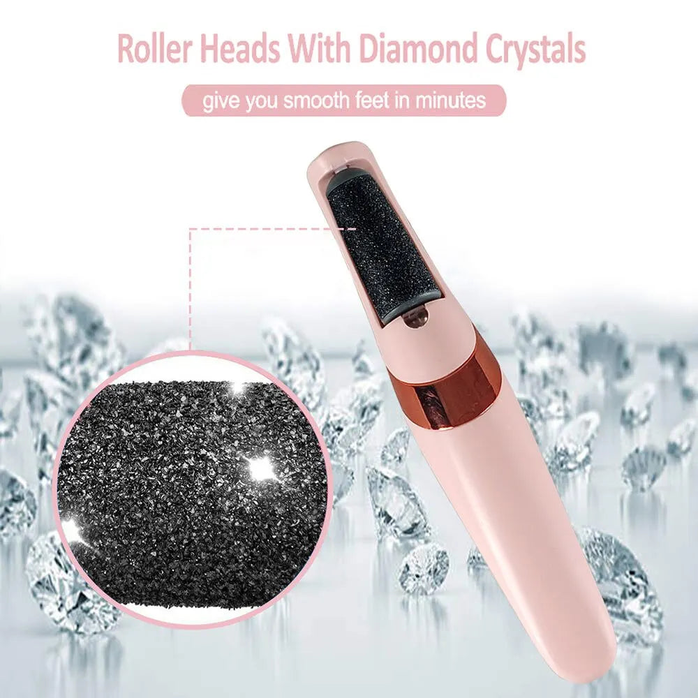 Rechargeable Electric Pedicure Foot File Callus Remover – USB Cordless Dead Skin & Cracked Heel Remover for Smooth Feet | Professional Foot Care Tool