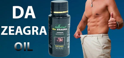 Da Zeagra Power Massage Oil for Men | Premium Body Relaxation & Muscle Relief Oil | Fast Absorbing Therapeutic Massage Oil