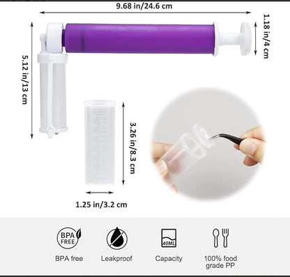 Cake Decorating Pump Set – Ergonomic Piping Tool with Multi-Style Nozzles Souq Al Riyad